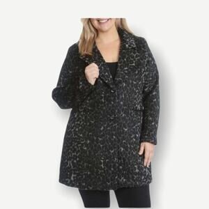 Steve Madden Leopard Print Coat XL